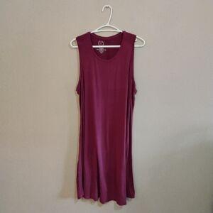 Maurices 24/7 Berry Sleeveless Tank Dress – Size 0X Fair *Flaw